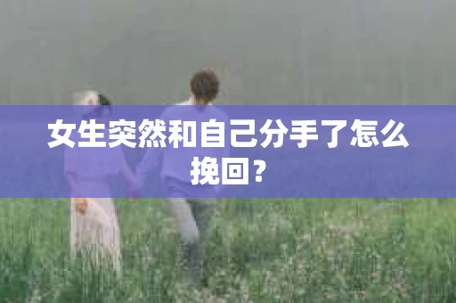 女生突然和自己分手了怎么挽回? 女生突然和自己分手了怎么挽回?