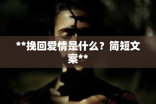 **挽回爱情是什么？简短文案**