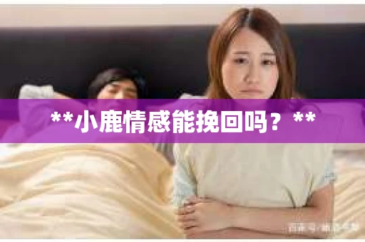 **小鹿情感能挽回吗？**