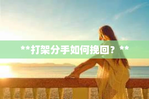 **打架分手如何挽回？**