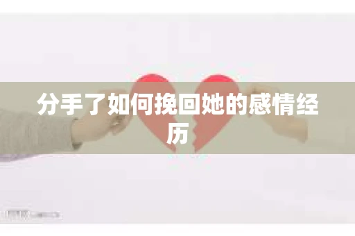 分手了如何挽回她的感情经历