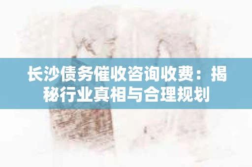 长沙债务催收咨询收费：揭秘行业真相与合理规划