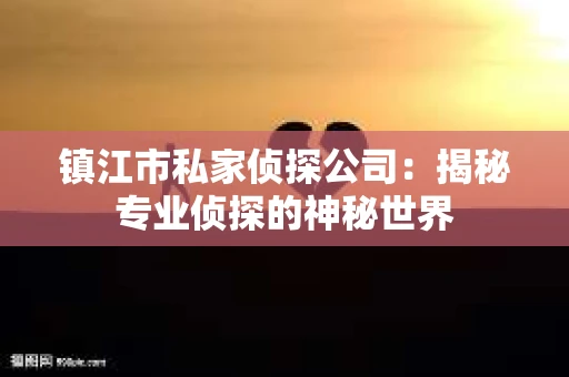 镇江市私家侦探公司：揭秘专业侦探的神秘世界