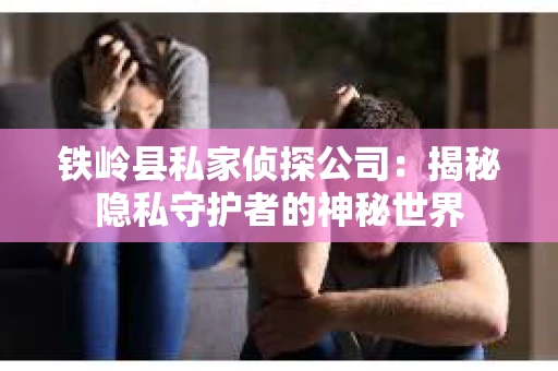 铁岭县私家侦探公司：揭秘隐私守护者的神秘世界