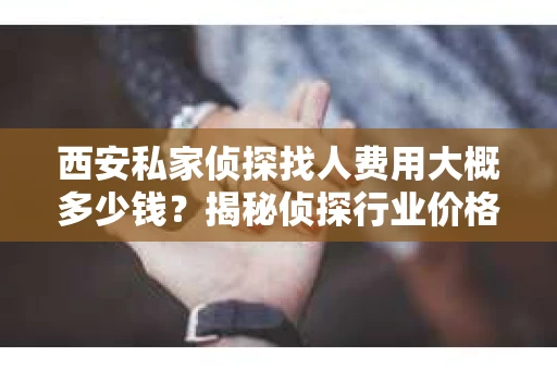西安私家侦探找人费用大概多少钱？揭秘侦探行业价格之谜