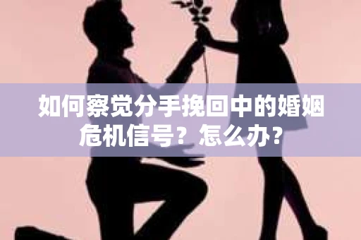 如何察觉分手挽回中的婚姻危机信号？怎么办？