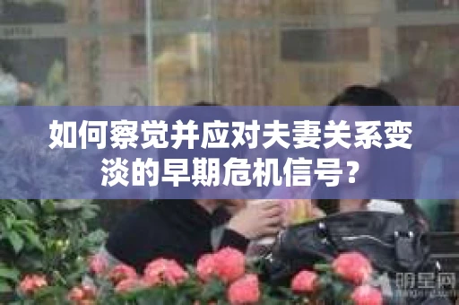 如何察觉并应对夫妻关系变淡的早期危机信号？