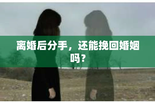 离婚后分手,还能挽回婚姻吗? 离婚后分手,还能挽回婚姻吗?