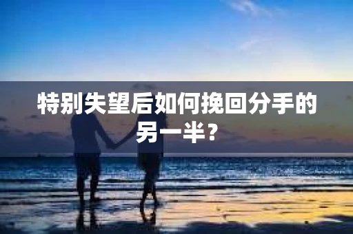 特别失望后如何挽回分手的另一半？