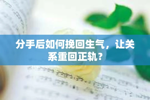 分手后如何挽回生气,让关系重回正轨? 分手后如何挽回生气,让关系重回正轨?