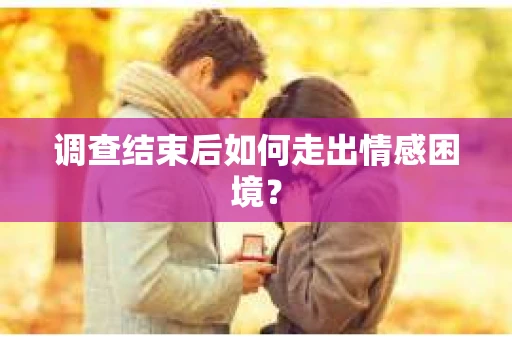 调查结束后如何走出情感困境？