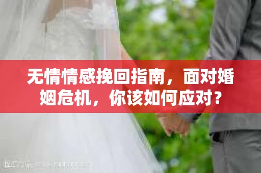 无情情感挽回指南，面对婚姻危机，你该如何应对？