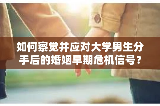 如何察觉并应对大学男生分手后的婚姻早期危机信号？