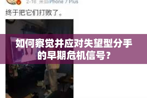 如何察觉并应对失望型分手的早期危机信号？
