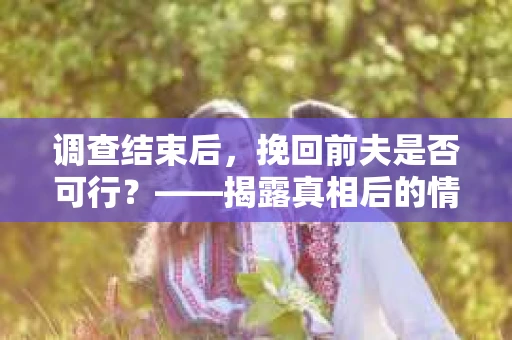 调查结束后，挽回前夫是否可行？——揭露真相后的情感疗愈与人生决策